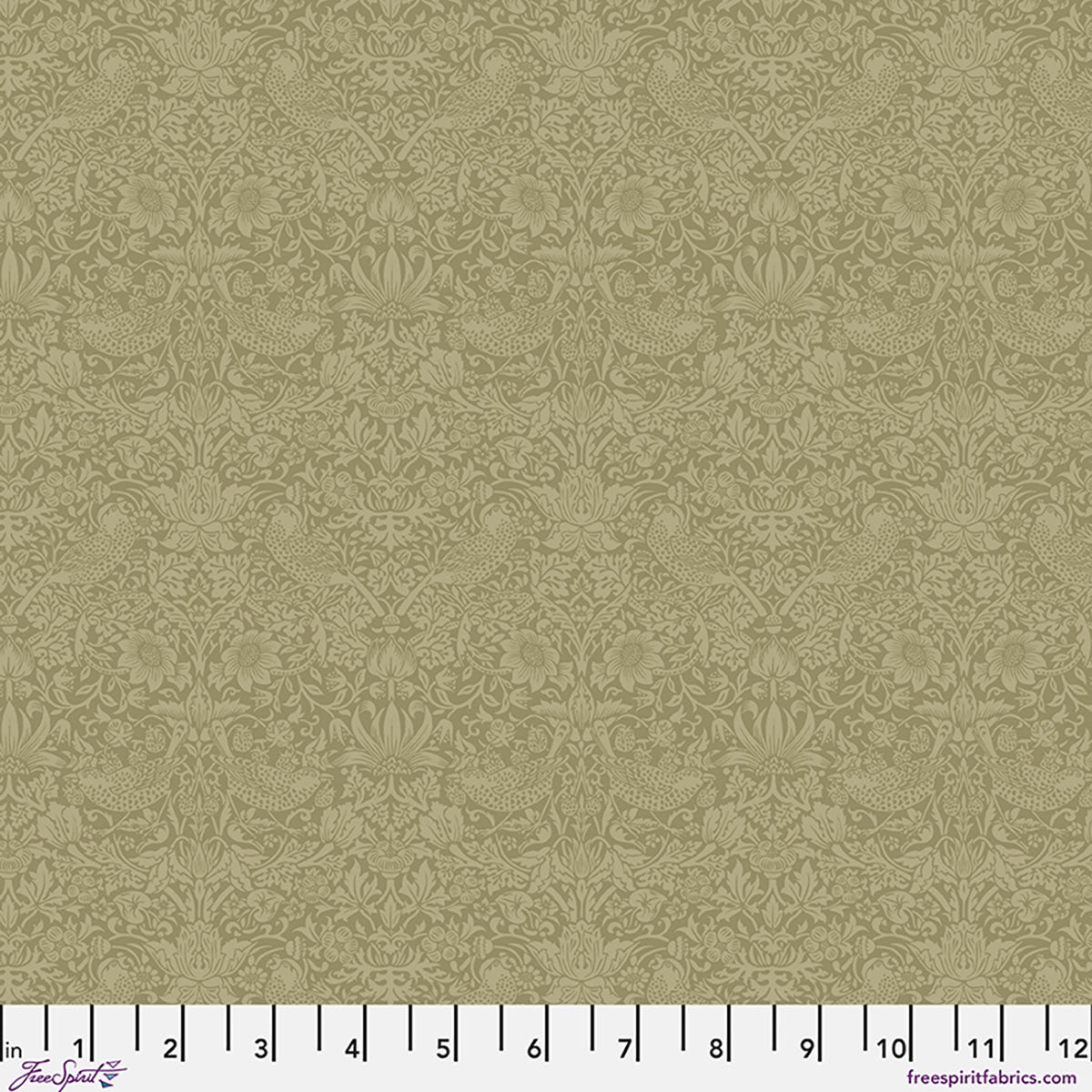 PWWM153.OLIVEFRUIT The Trellis Palette Tonal Strawberry Thief