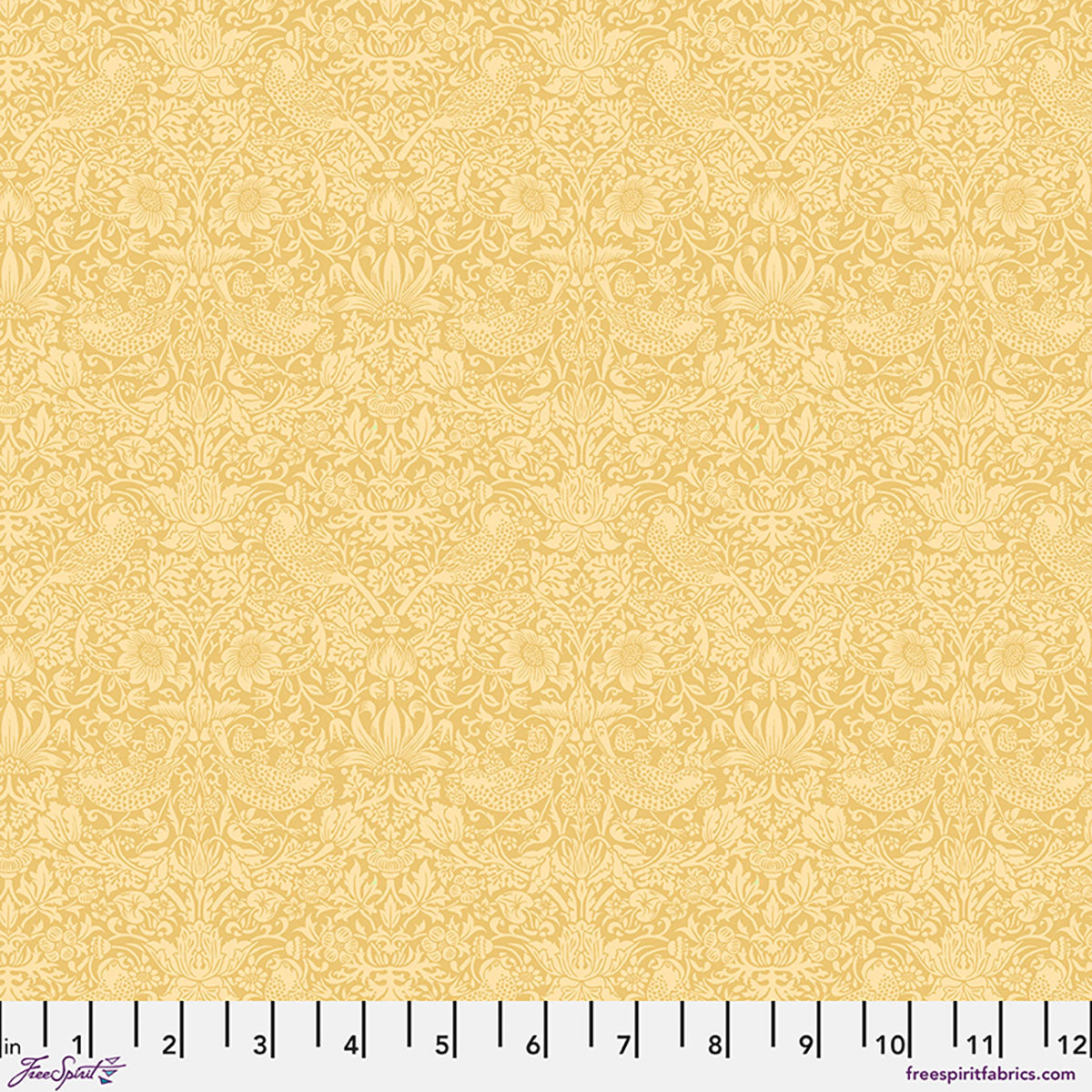 PWWM153.WELDYELLOW The Trellis Palette 2 Tonal Strawberry Thief