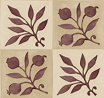 PWWM162.LINENWINE May Morris Rosehip Check