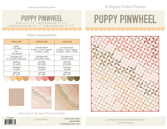 MPP26023 My Name Is Pal Puppy Pinwheel Pattern