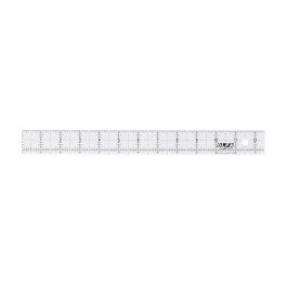 1.25-X-12.5-SQUARE-FROSTED-ACRYLIC-RULER-QR-1X12
