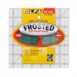 6-1/2-SQUARE-FROSTED-ACRYLIC-RULER-QR-6S