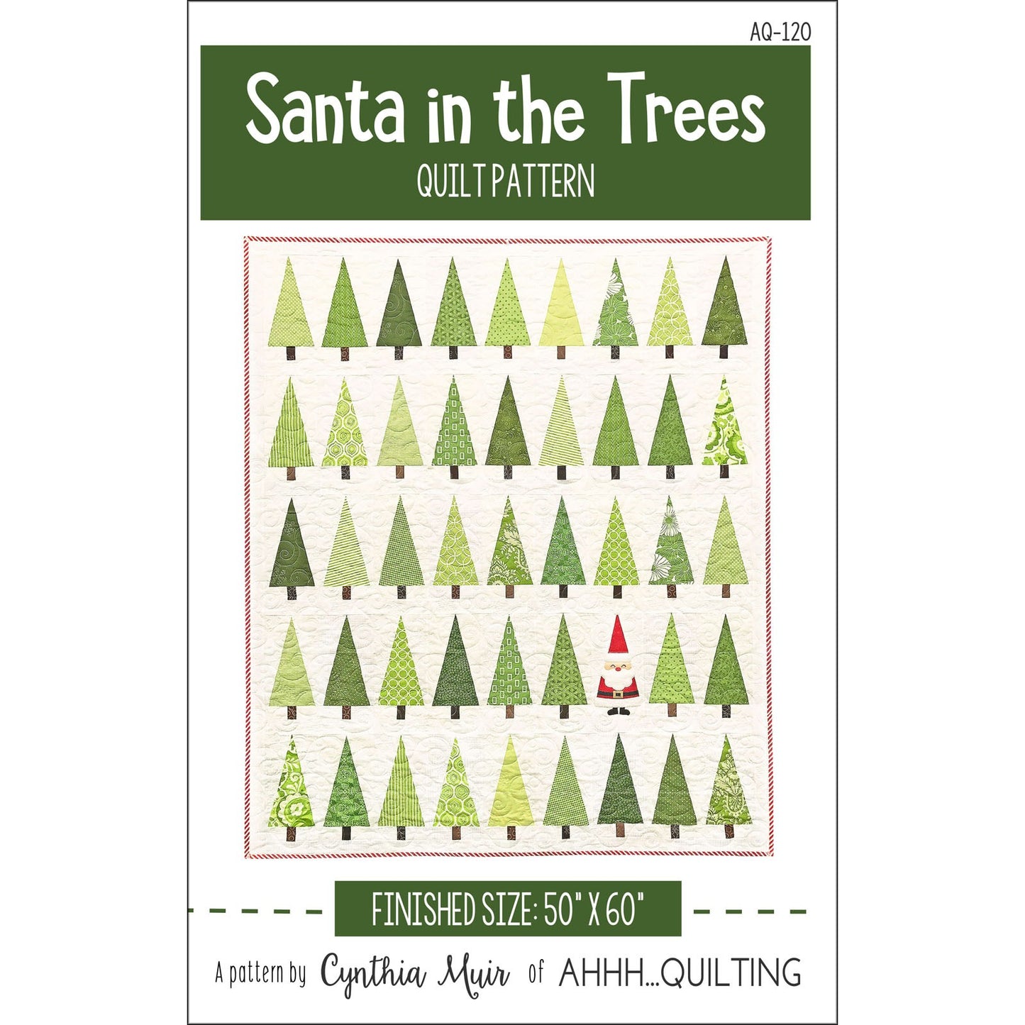 QUWAQ-120 Santa in the Trees Pattern by Cynthia Muir