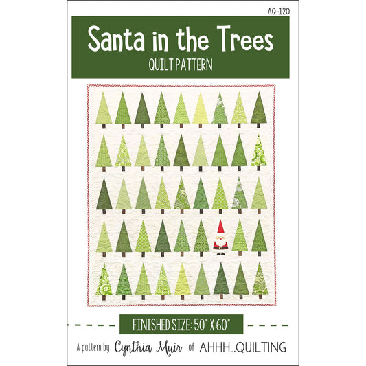 QUWAQ-120 Santa in the Trees Pattern by Cynthia Muir
