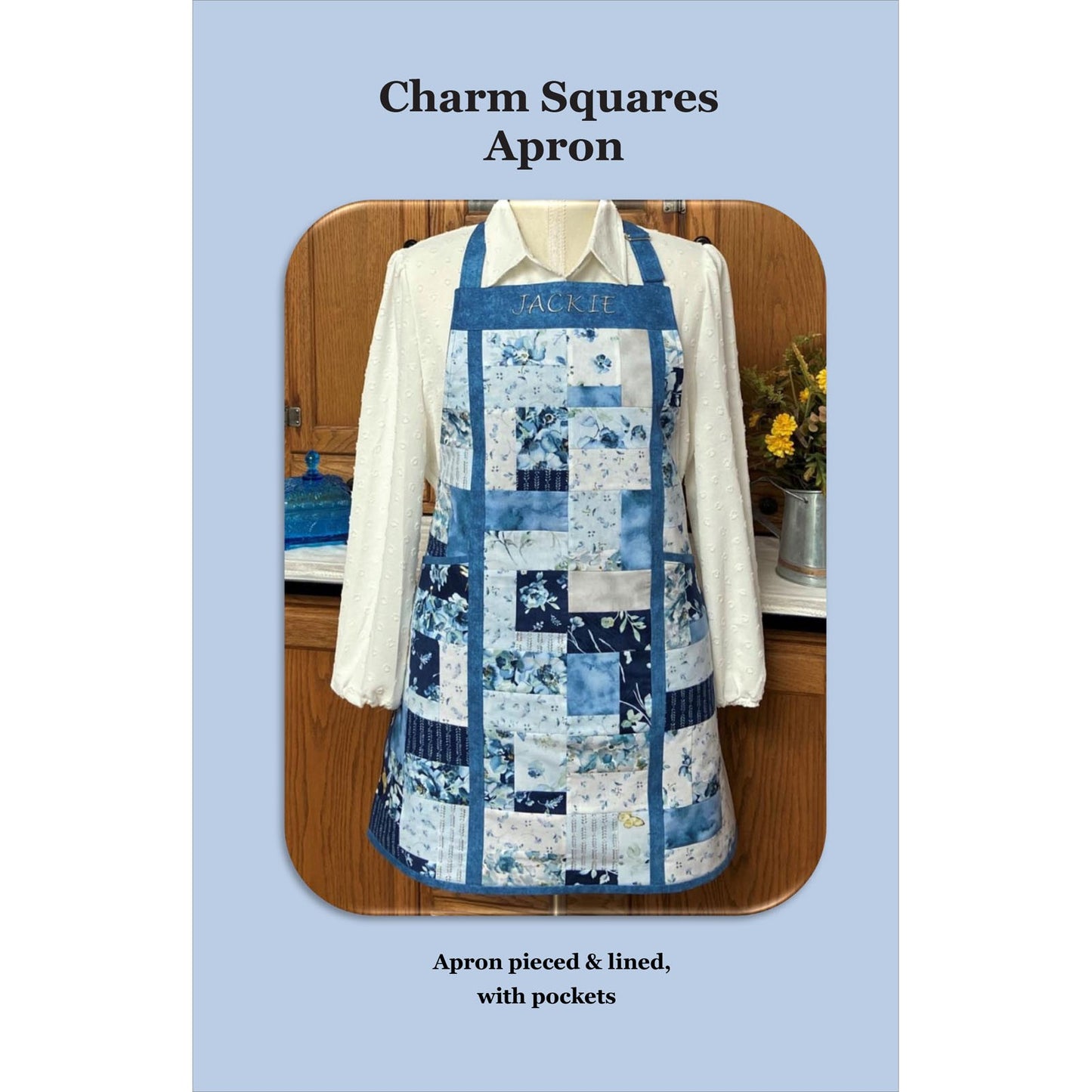 QUWJMD-203W Charm Squares Apron Pattern by Quilt Woman