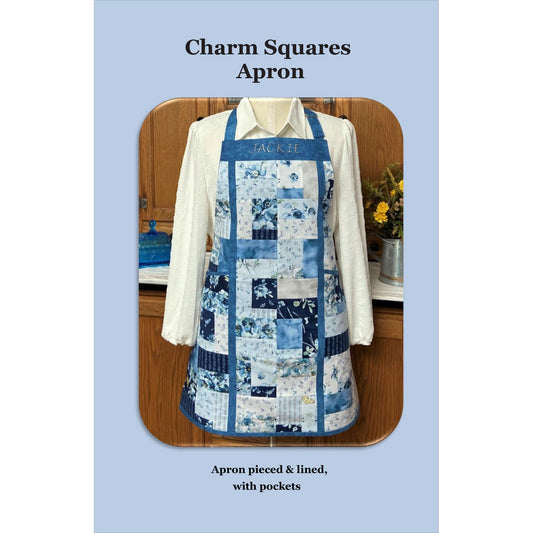 QUWJMD-203W Charm Squares Apron Pattern by Quilt Woman