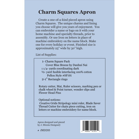 QUWJMD-203W Charm Squares Apron Pattern by Quilt Woman