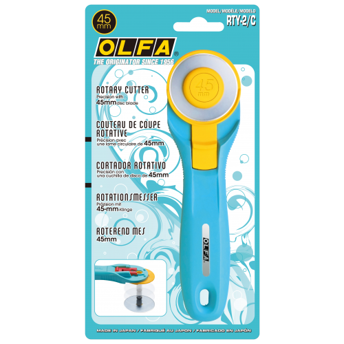 45MM-DURABLE-HANDLE-ROTARY-CUTTER,-AQUA-RTY-2/C-AQUA