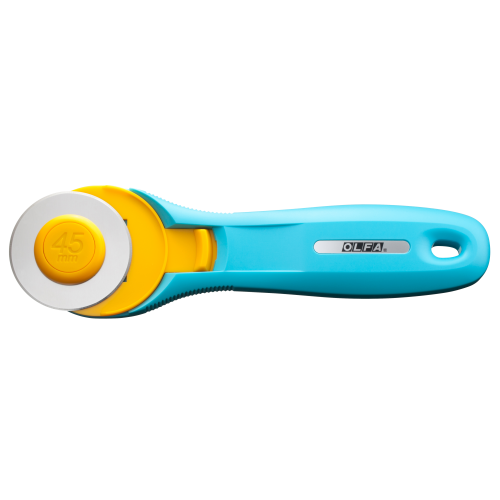45MM-DURABLE-HANDLE-ROTARY-CUTTER,-AQUA-RTY-2/C-AQUA