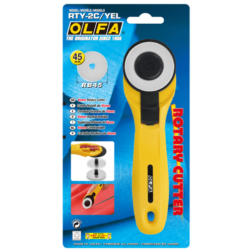45MM-DURABLE-HANDLE-ROTARY-CUTTER,-YELLOW-RTY-2/C-YELLOW