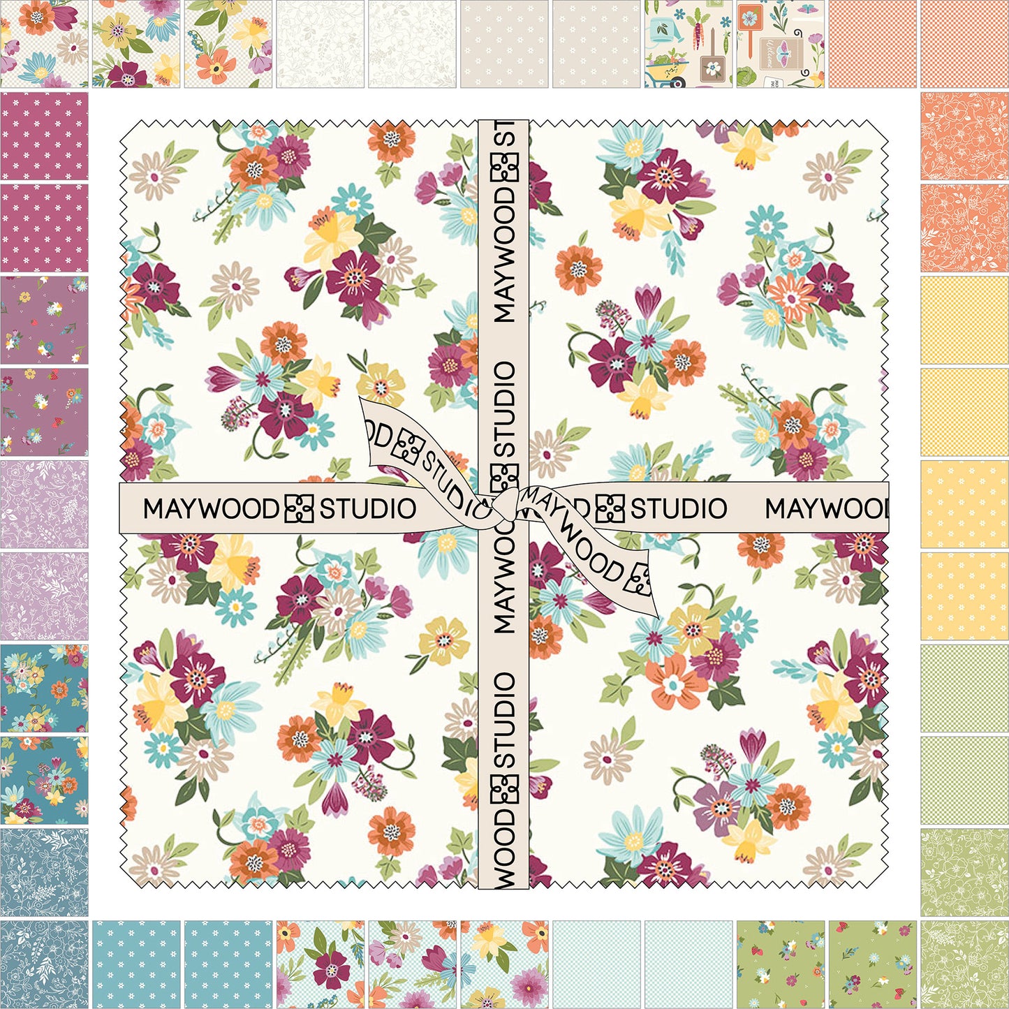 SQ-MASCOFA Cottontail Farm by Kimberbell Designs from Maywood Studio