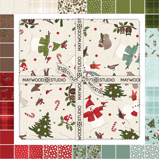 SQ-MASSNOW Snowtop Mountain Flannel by Bonnie Sullivan from Maywood Studio