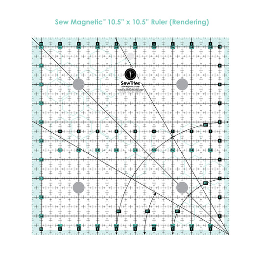 ST-CS-1010RS 10.5" x 10.5" Sew Magnetic Ruler