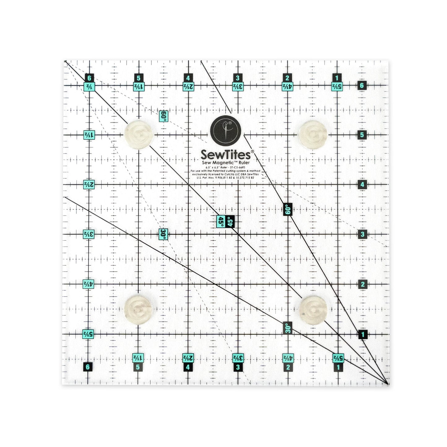 ST-CS-66RS 6.5" x 6.5" Sew Magnetic Ruler