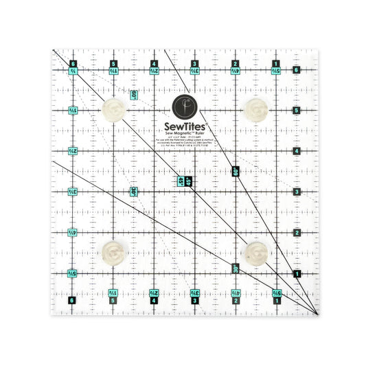 ST-CS-66RS 6.5" x 6.5" Sew Magnetic Ruler