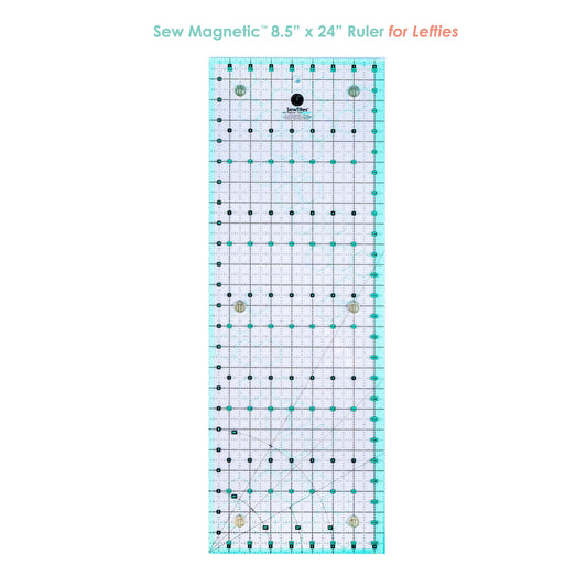 ST-CS-824RL 8.5" x 24" Sew Magnetic Ruler - Left