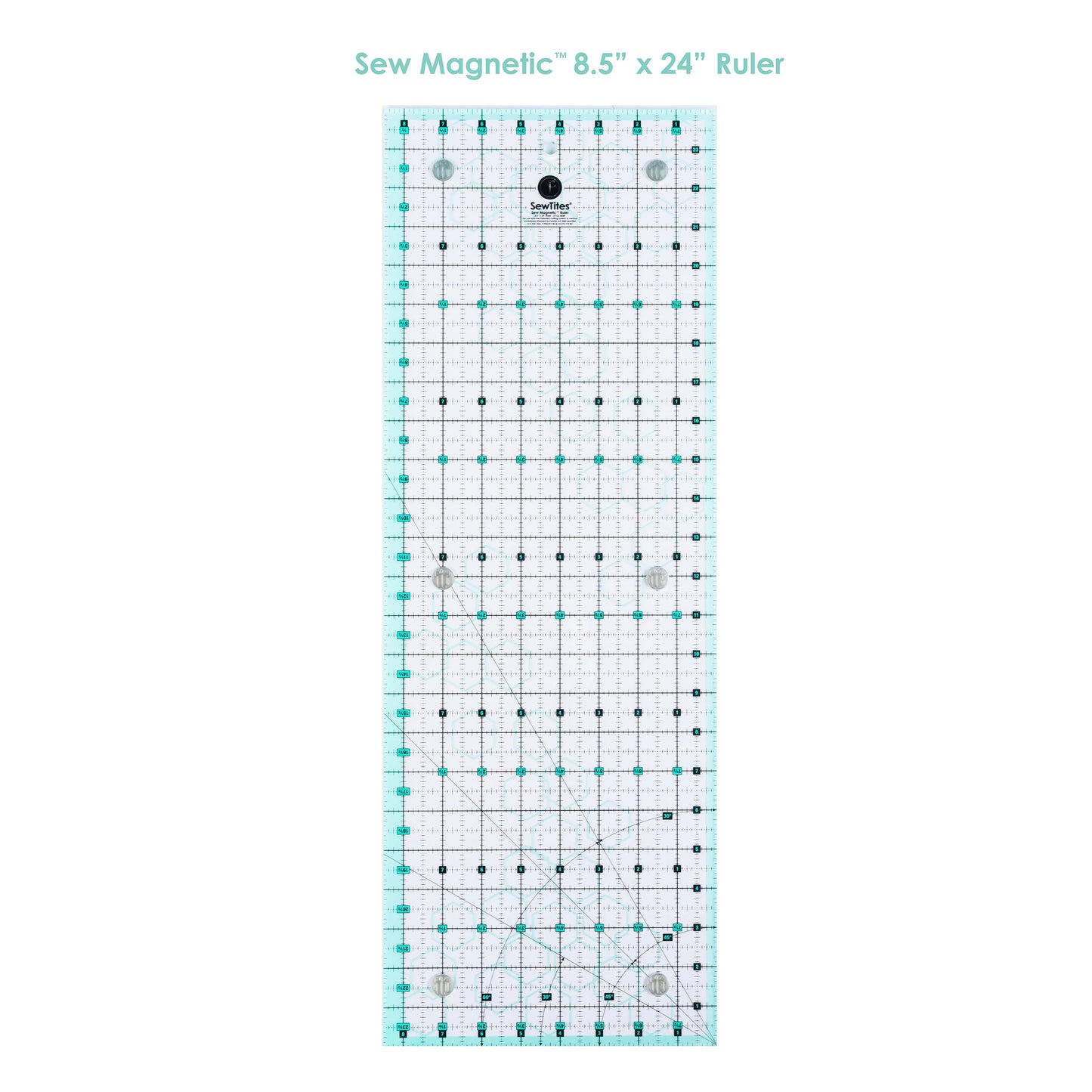 ST-CS-824R 8.5" x 24" Sew Magnetic Ruler