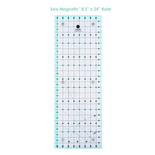 ST-CS-824R 8.5" x 24" Sew Magnetic Ruler