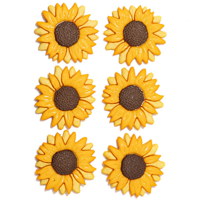 9374 Sunflowers Yellow Summer Autumn Inspired Embellishments