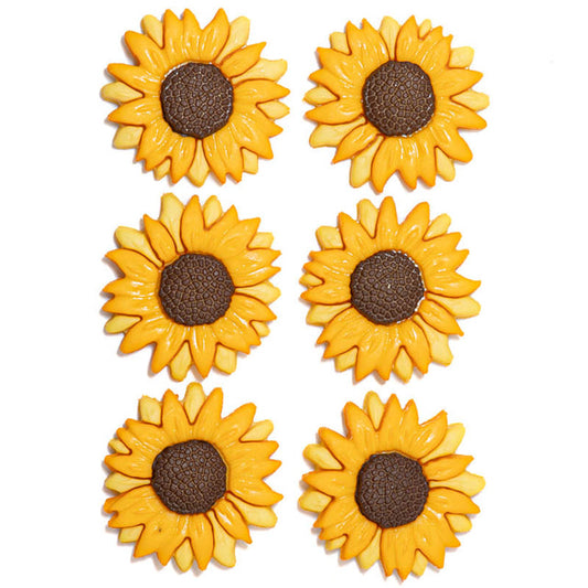 9374 Sunflowers Yellow Summer Autumn Inspired Embellishments