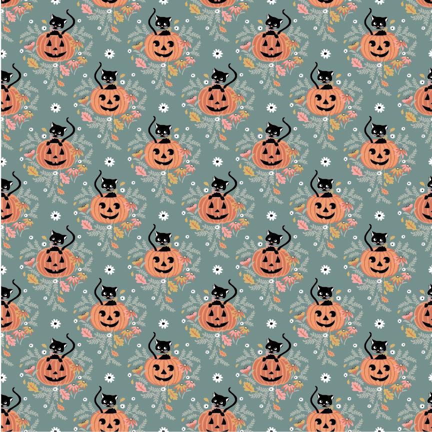 GW271412 The Good Witch Pumpkin Patch Cat