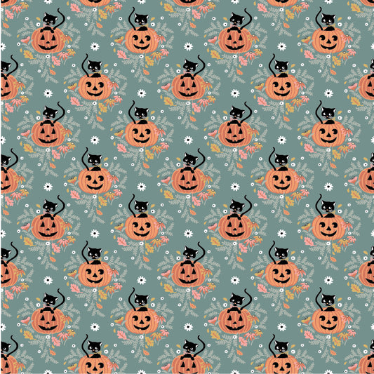 GW271412 The Good Witch Pumpkin Patch Cat