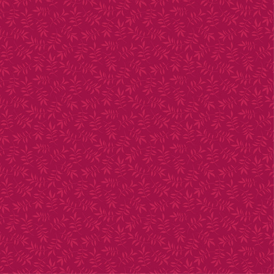 TS271621 Tennessee Summer Leaf Toss Dk Red