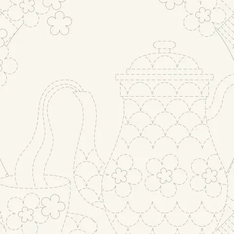 DV4265 TEATIME SASHIKO PANEL NEUTRAL