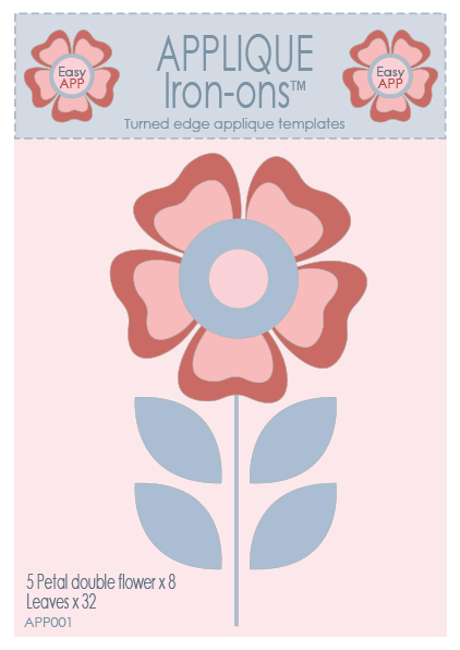 APP01 Easy APP template pack 5 petal flower