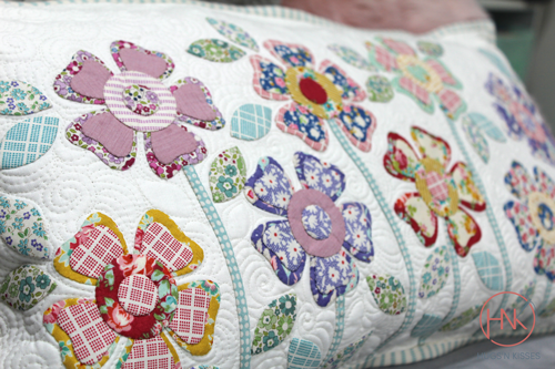 hnk254 Flower garden postcard pattern