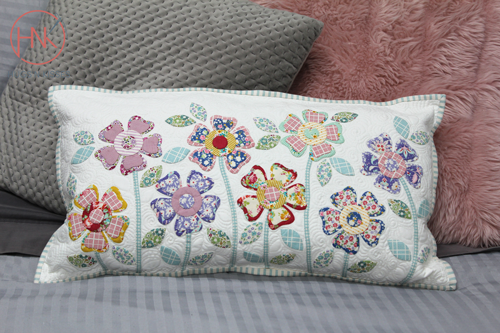 hnk254 Flower garden postcard pattern