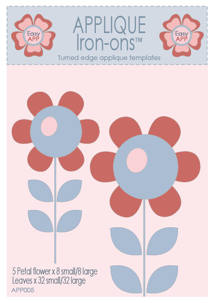 APP05 PACK OF 5 Petal round flowers