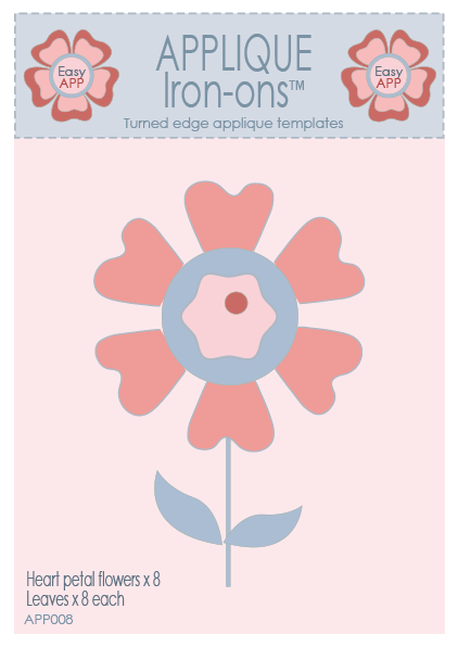 APP08 Heart petal flowers Easy APP template pack