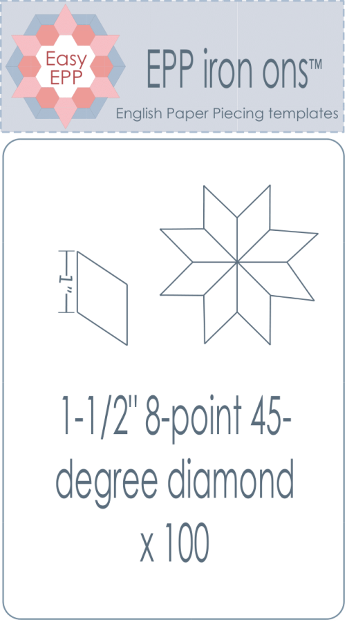 EPP64 1-1/2" 8-point 45-degree diamond x 100