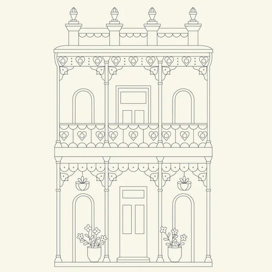 DV7986 Home Sweet Home Stitchery