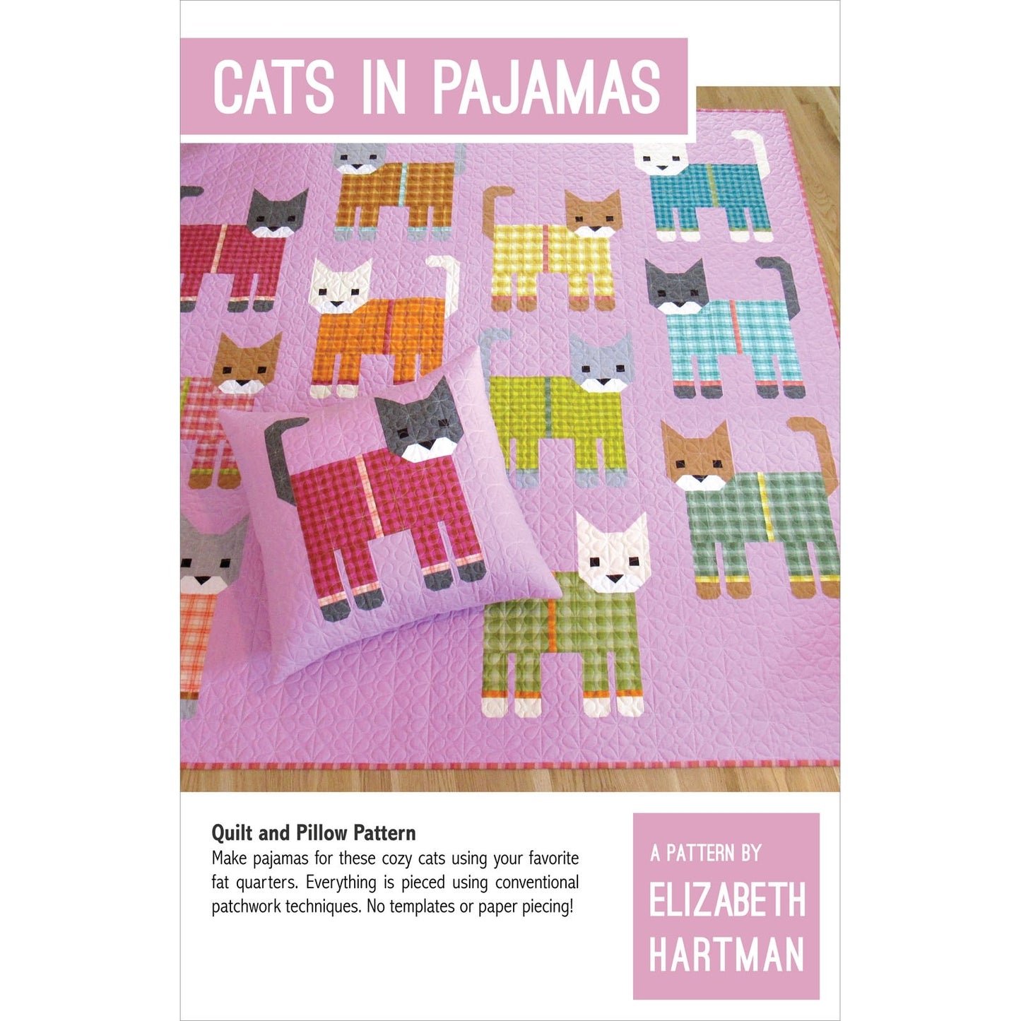EHP074 Cats in Pajamas Pattern by Elizabeht Hartman