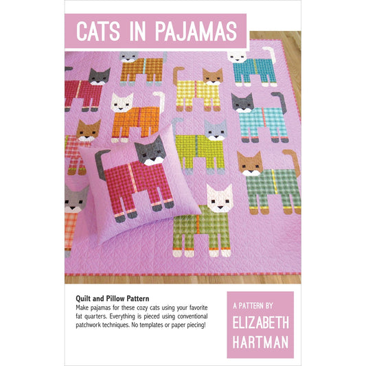 EHP074 Cats in Pajamas Pattern by Elizabeht Hartman
