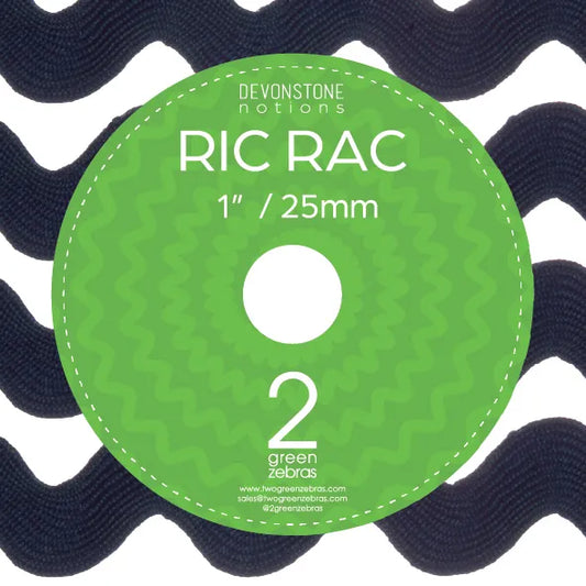 DVRR007 Ric Rac 9.1m - 1" Spool Navy