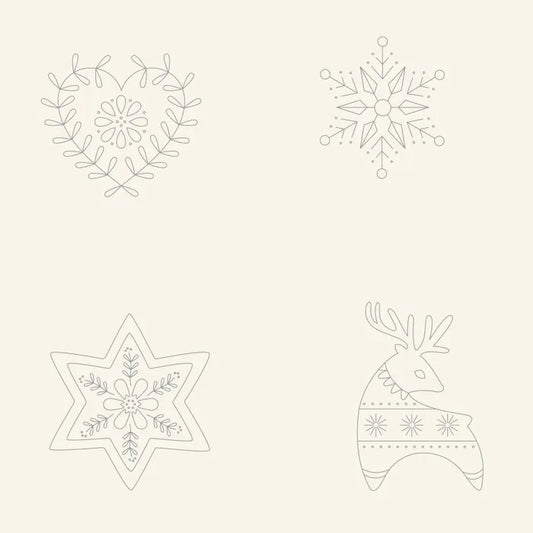 DVC1215 Sashiko Panels Merry Christmas