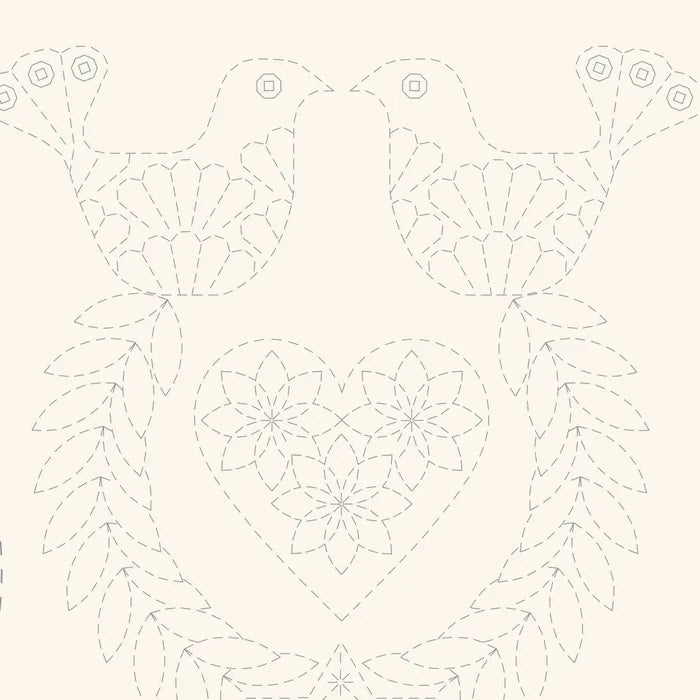 DVC1000 Sashiko Panels Stocking Natural