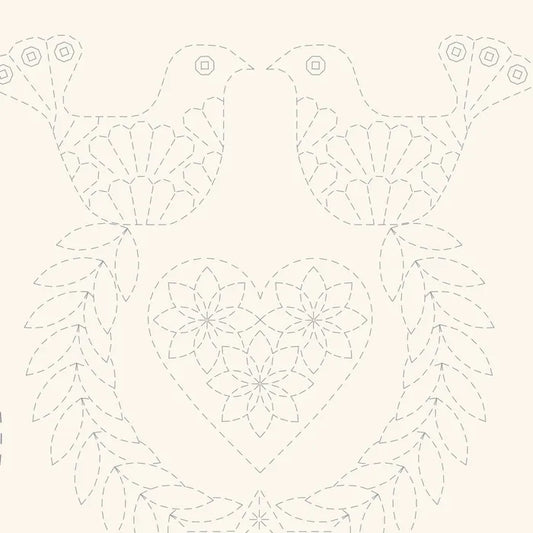 DVC1000 Sashiko Panels Stocking Natural