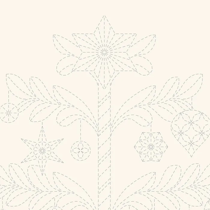 DVC1004 Sashiko Panels Tree Natural