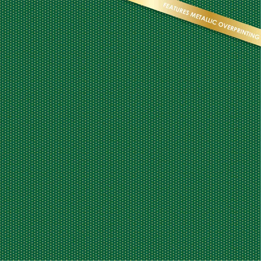 DVC1203 Pin Pricks Green - Gold Metallic