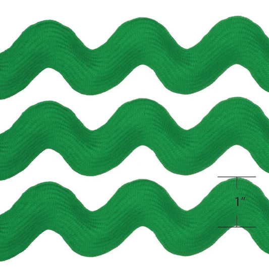DVRR012 Ric Rac 9.1m - 1" Spool Emerald