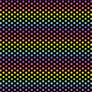 DV5530 FUNDAMENTALS POLKED AGAIN BLACK RAINBOW
