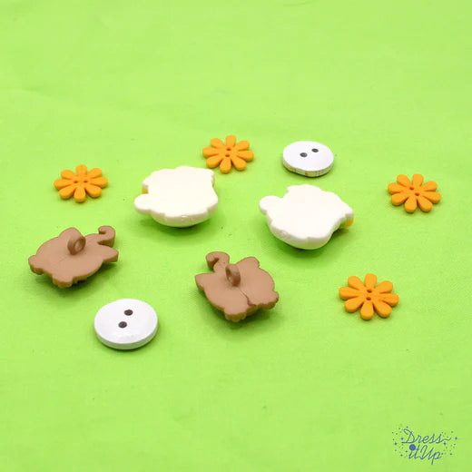 1007 Have A Cup Of Kitten Cute Embellishments