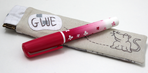 HNK60/13  Hexie club gluepen pouch