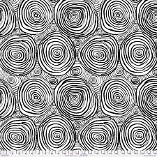 QBBM001.BLACK Kaffe Quilt Backs Onion Rings