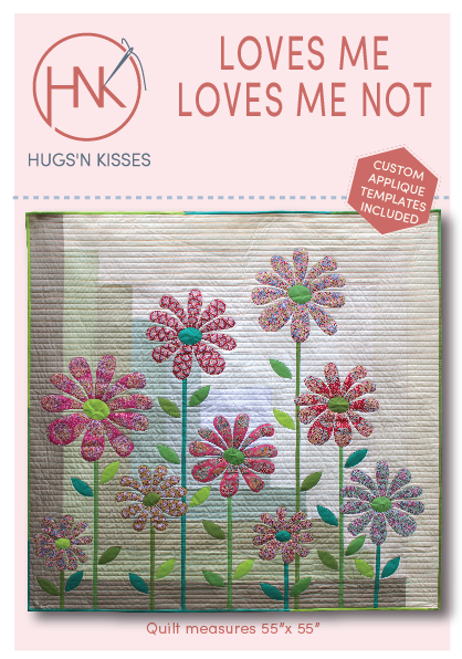 hnk257  Loves me loves me not tilda flower garden quilt