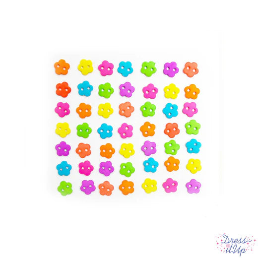 10895 Micro Flowers Neon Rainbow